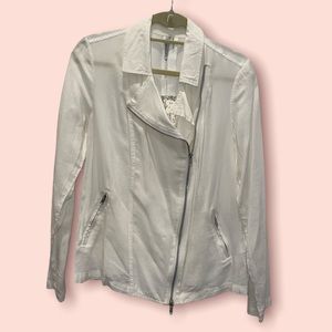 Miilla White Linen Motto Jacket
